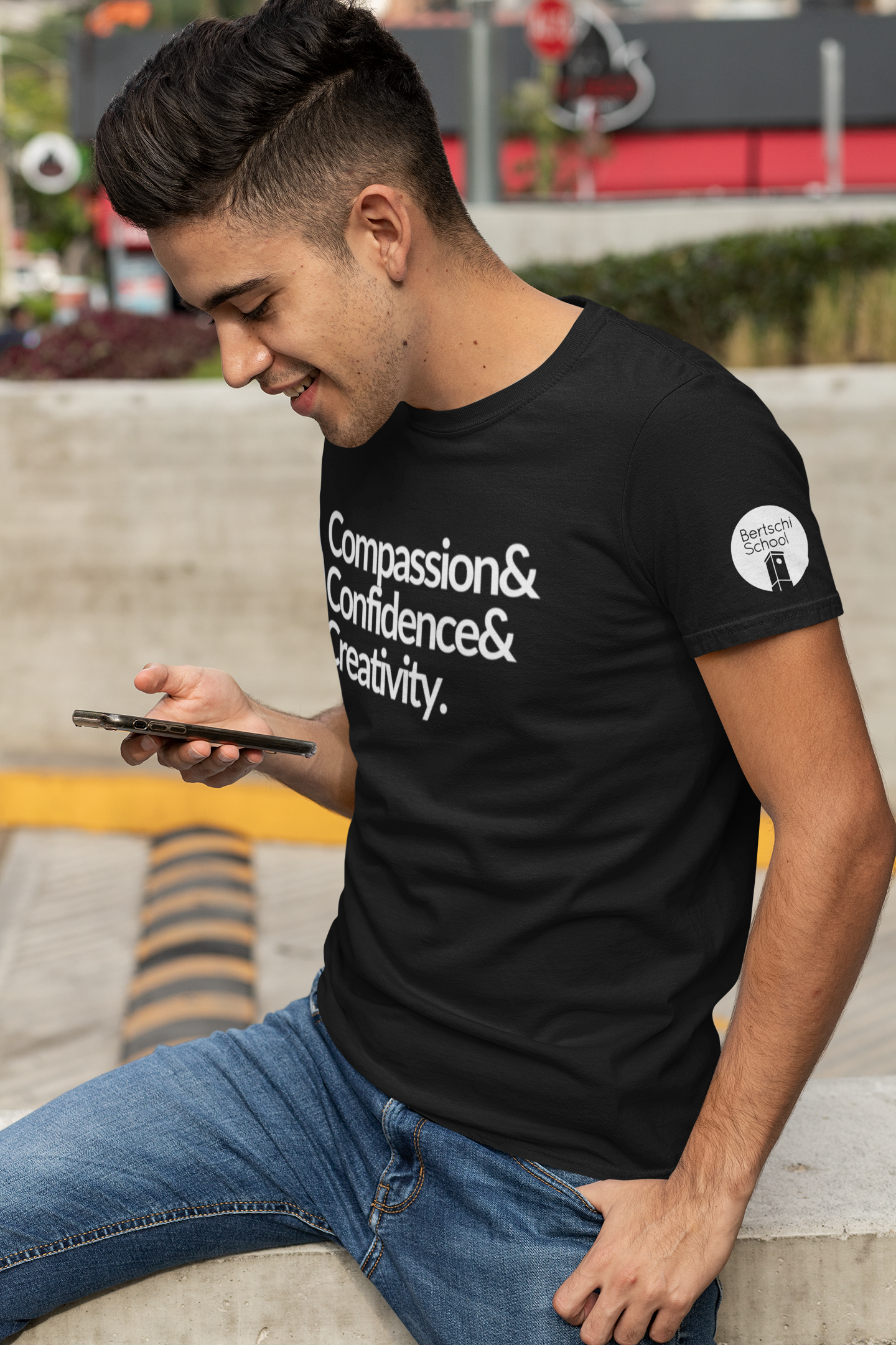 Bertschi Compassion, Confidence & Creativity Eco T-Shirt (Youth & Adult) Black