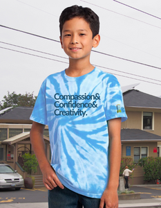 Bertschi Compassion, Confidence & Creativity T-Shirt (Youth & Adult) Tie Dye