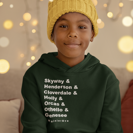 The #RainierAve Pullover Hooded Sweatshirt (YOUTH) [LIMITED EDITION]
