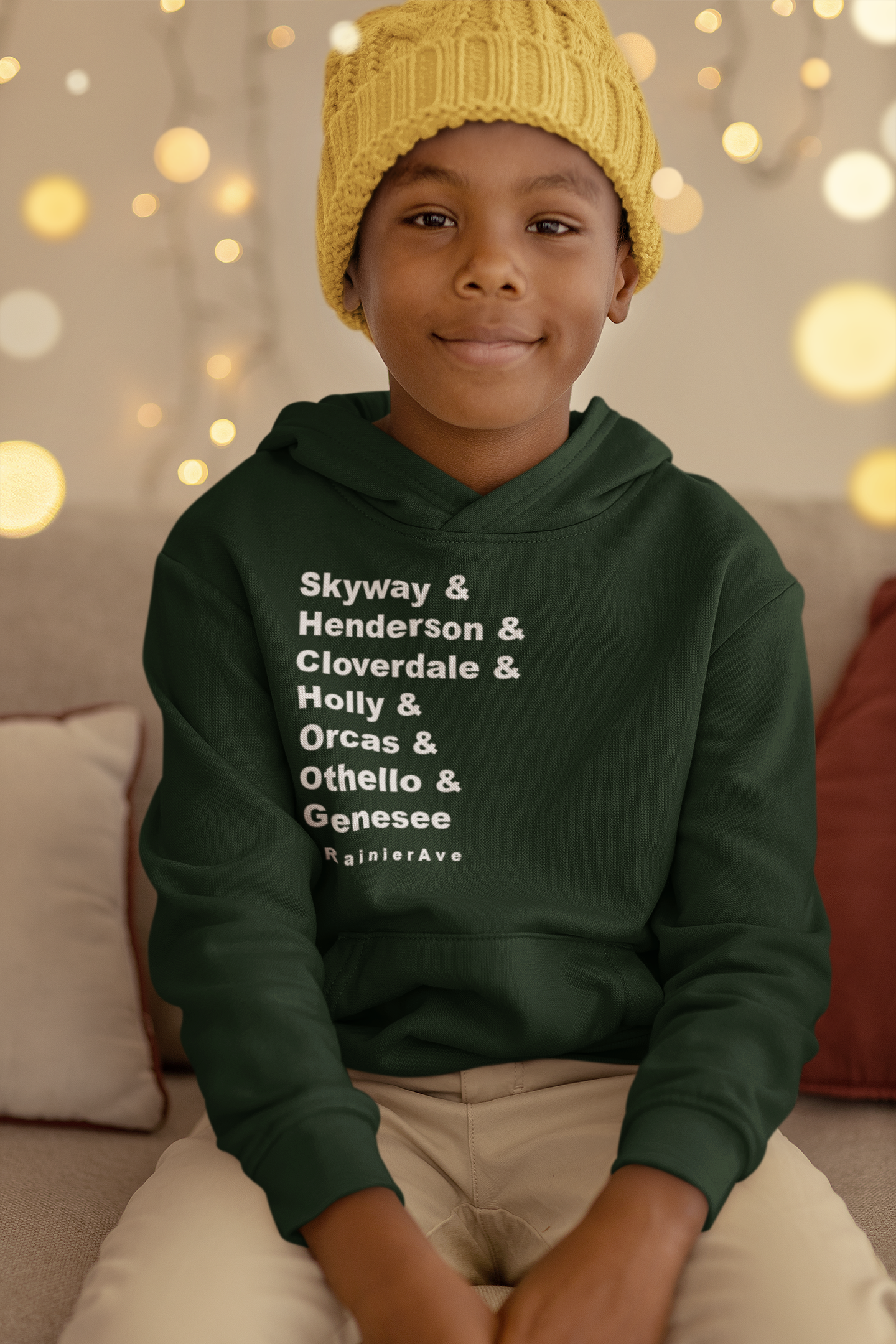 The #RainierAve Pullover Hooded Sweatshirt (YOUTH) [LIMITED EDITION]